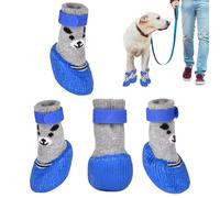 Protection des pattes de chien - Bottes imperméables et antidérapantes pour l'hiver - Respirantes - Protection des pattes de chien avec sangle réglable - Pour routes chaudes et enneigées