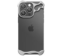 Protection Design pour iPhone 13 Pro Max Coque Bumper Modèle Steel Cover Argent