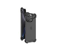 Protection Design pour iPhone 16 Pro Bumper avec Verre trempé Caméra Noir
