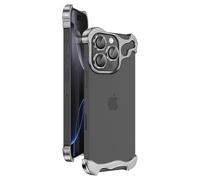 Protection Design pour iPhone 16 Pro Bumper Renforcé avec Verre trempé Caméra Gris