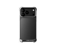 Protection Design pour iPhone 17 Pro Max Coque Bumper en Aluminium Robuste Arc Pulse Argent