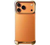 Protection Design pour iPhone 17 Pro Max Coque Bumper en Aluminium Robuste Arc Pulse Dorée Dorée
