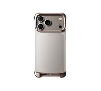 Protection Design pour iPhone 17 Pro Max Coque Bumper en Aluminium Robuste Arc Pulse Rose