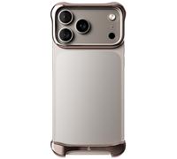 Protection Design pour iPhone 17 Pro Max Coque Bumper en Aluminium Robuste Arc Pulse Rose