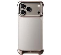 Protection Design pour iPhone 17 Pro Max Coque Bumper en Aluminium Robuste Arc Pulse Rose