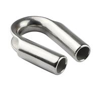 Protection d'insert en acier inoxydable - Bouclier de boucle de câble avec charge lourde | Dispositif de blocage de câble pour treuil, gestion des fils d'acier, matériel de voile, opérations de levage