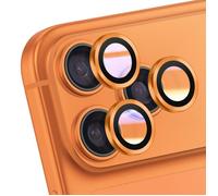Protection d'Objectif Caméra - AVIZAR - iPhone 17 Pro Max - Verre Trempé - Contour Renforcé - Orange