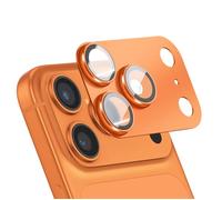 PanzerGlass Protection d'objectif caméra iPhone 17 Pro Max Cadre aluminium orange Verre anti-rayures
