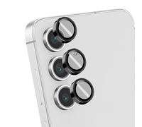Protection d'Objectif Caméra pour Galaxy S24 FE avec Applicateur Blue Star Noir / Transparent