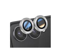 Protection d'Objectif Caméra pour Galaxy Z Flip 7 Double lentille Argent