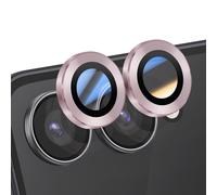 Protection d'Objectif Caméra pour Galaxy Z Flip 7 Double lentille Enkay Rose