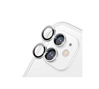 Protection d'Objectif Caméra pour iPhone 11 / 12 / 12 Mini Anti-Rayures Argent