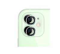 Protection d'Objectif Caméra pour iPhone 11 / 12 / 12 mini Verre Trempé 9H Noir transparent
