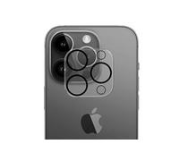 Protection d Objectif Caméra pour iPhone 15 Pro / 15 Pro Max Full Cover 3mk Noir transparent
