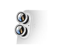Avizar Protection d'Objectif Caméra pour iPhone 16 avec Contour Renforcé Blanc