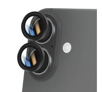 Protection d'Objectif Caméra pour iPhone 16 Plus avec Contour Renforcé Noir
