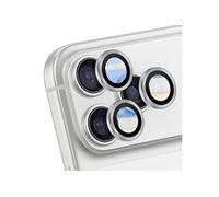 Protection d'Objectif Caméra pour iPhone 17 Pro Max avec Contour Renforcé Argent