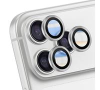 Protection d'Objectif Caméra pour iPhone 17 Pro Max avec Contour Renforcé Argent
