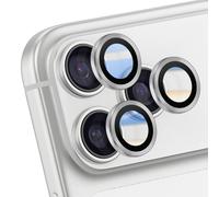 Protection d'Objectif Caméra pour iPhone 17 Pro Max avec Contour Renforcé Argent