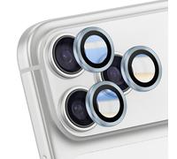 Protection d'Objectif Caméra pour iPhone 17 Pro Max avec Contour Renforcé Bleu clair