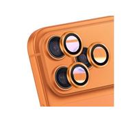 Protection d'Objectif Caméra pour iPhone 17 Pro Max avec Contour Renforcé Orange