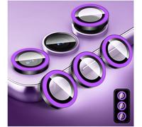 Protection D'objectif De Caméra Luminescente Pour Samsung Galaxy S24 Plus ¿ Anneau En Alliage Coloré Et Verre Trempé 9h Ultra-Fin, Haute Transparence, Anti-Rayures