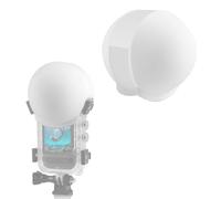 Protection d'objectif en silicone pour Insta360 X5 - Boîtier de plongée invisible - Capuchon de protection d'objectif - Accessoires (blanc)