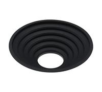 Protection d'objectif pliable en silicone - Pare-soleil anti-reflet - Compatible avec les objectifs d'un diamètre extérieur de 70 mm à 90 mm - Noir