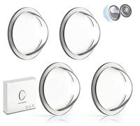 Protection d'objectif pour caméra de recul de Voiture, Protection intégrale à 360°, Haute Transparence, Anti-Rayures et étanche, Compatible avec la Plupart des caméras de Voiture (4pcs)