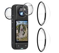 Protection d'objectif pour Insta360 X5 - Accessoire Caméra Action en PC Optique Ultra-Claire, Coque de Protection Anti-Rayures et Antichoc, Lentille Antibuée Étanche à la Poussière pour pour Ski, Moto