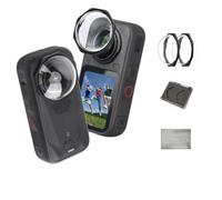 Protection d'objectif pour Insta360 X6, protecteur d'objectif en verre optique anti-buée et anti-rayures HD multicouche, cadre en aluminium pour accessoires de caméra d'action Insta360 X5, dureté 10H