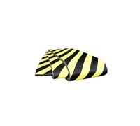 Protection droite en mousse 5000x300mm - noir/jaune