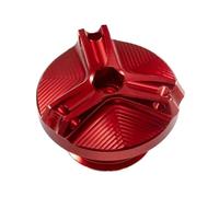 Protection Du Bouchon De Remplissage D'huile Moteur Pour Suzuki Pour V-Strom 650 1000 1050 1050XT 250 DL250 DL650 DL1000 RESPUNEKBAH(Red)