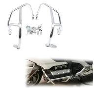 Protection du Cadre Accessoires De Moto pour H-Onda Goldwing GL1800 F6C 2018-2023 2019 2020 2021 2022 Crash Bar Engine Tank Guard Cover Bumper Frame Protector(Silver)