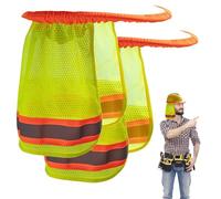 Protection du casque de protection de la nuque, chapeau de sécurité PROTECTION SOLAIRE | Hut Hard Shadow Sun Neck Shield, une paire de protection élastique de protection du cou de casque de protection