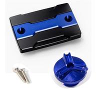 Protection Du Réservoir De Liquide De Frein Avant Et Du Bouchon De Remplissage D'huile Moteur Pour Moto Pour FZ6 ZF6N FZ6R FZ6S Pour FAZER RESPUNEKBAH(A set blue)