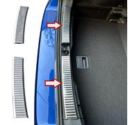 Protection du seuil de chargement en acier inoxydable, intérieur chromé, adaptée à VW T-Cross | Type C11 | Année de construction à partir de 2018>