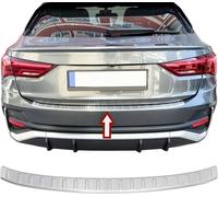 Protection du seuil de chargement en acier inoxydable mat pour Audi Q3 Sportback | Type F3 | Année de fabrication à partir de 2019>