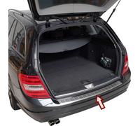 Protection du seuil de chargement en acier inoxydable mat pour MERCEDES C-KLASSE, S204 KOMBI | 2007-2015