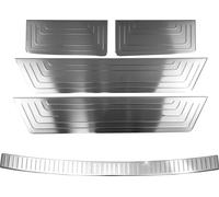 Protection du seuil de chargement Jeu de baguettes de seuil pour VW T5 Transporter 2003-2015 Acier inoxydable