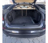 Protection du seuil de chargement Pare-chocs pour BMW X4 F26 2014-2018 Feuilles en fibre de carbone en acier inoxydable