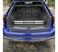 Protection du seuil de chargement Pare-chocs pour VW Touareg 2018-2025 Feuilles en fibre de carbone en acier inoxydable