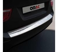 Protection du seuil de chargement Protection du pare-chocs pour BMW X6 E71 2007-2014 Acier inoxydable Argent