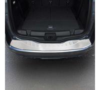 Protection du seuil de chargement Protection du pare-chocs pour Ford S-Max 2006-2014 Acier inoxydable Argent