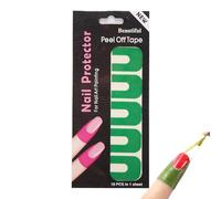Protection du vernis à ongles pour les doigts, protection contre les ongles pour le vernis à ongles - Gardiens de genou doux en forme de U pour le vernis, autocollant de preuves renversant, autocollan
