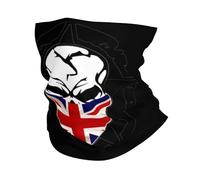 Protection du Visage Crâne Grande-Bretagne Drapeau Britannique Anti-UV Chapeaux Demi-Visage Respirant Echarpe Gaiter pour Course À Pied Ski Homme
