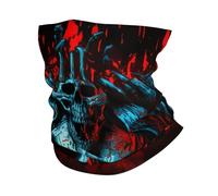 Protection du Visage Crâne Satanique du Mal Mort Sombre Unisexe Chapeaux Demi-Visage Multi-Usage Bandana pour Sports Moto Vélo