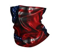 Protection du Visage Drapeau Américain De L'Albanie Multi-Usage Bande De Cheveux Respirant Bandana pour Femme Extérieur Moto