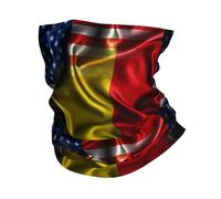 Protection du Visage Drapeau De La Belgique Et De L'Amérique Séchage Rapide Bandeau Magique Anti-Solaire Bandeaux pour Sports Femme Cyclisme