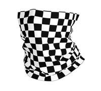 Protection du Visage Échiquier Checkered Noir Blanc Anti-UV Bande De Cheveux Imprimé Gaiter pour Extérieur Cyclisme Adulte